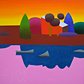 Flusslandschaft (17)  2004  55 x 55 cm  Öl, Leinen